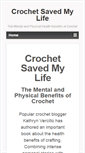 Mobile Screenshot of crochetsavedmylife.com